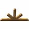 Ekena Millwork Saratoga Rough Sawn Timber Gable Bracket, Western Red Cedar, 72"W x 39"H x 4"D x 6"F, 13/12 Pitch GBW072X39X0406SAR00RWR - alternate 3